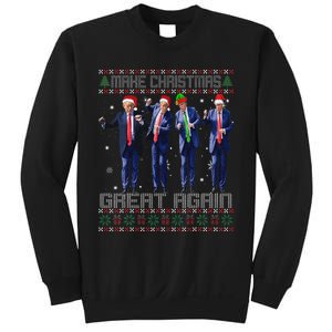 Make Christmas Great Again Ugly Sweaters Trump Dance Santa Sweatshirt