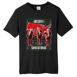 Make Christmas Great Again Trump Pajamas Ugly (14) Tall Fusion ChromaSoft Performance T-Shirt