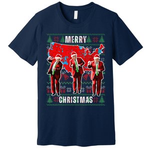 Make Christmas Great Again Trump Pajamas Ugly (14) Premium T-Shirt