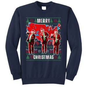 Make Christmas Great Again Trump Pajamas Ugly (14) Tall Sweatshirt