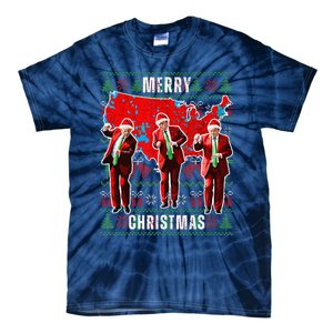 Make Christmas Great Again Trump Pajamas Ugly (14) Tie-Dye T-Shirt