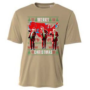 Make Christmas Great Again Trump Pajamas Ugly (14) Cooling Performance Crew T-Shirt