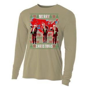 Make Christmas Great Again Trump Pajamas Ugly (14) Cooling Performance Long Sleeve Crew