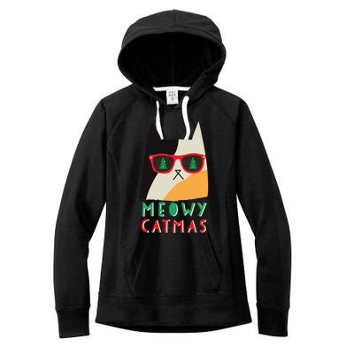 Meowy Catmas Great Gift Women's Fleece Hoodie