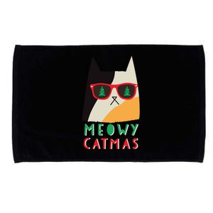 Meowy Catmas Great Gift Microfiber Hand Towel