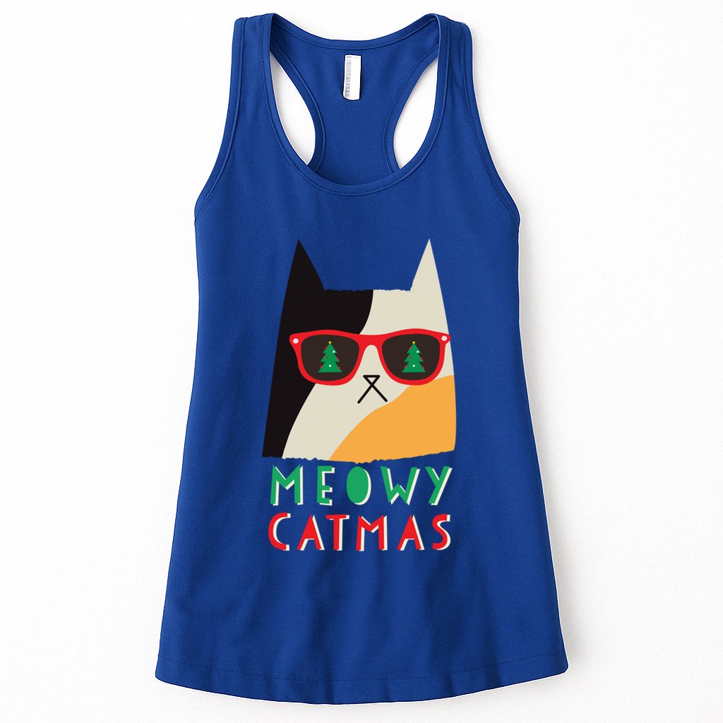 Meowy Catmas Great Gift Womens Tank Top