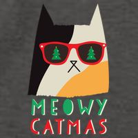 Meowy Catmas Great Gift Vector Backpack