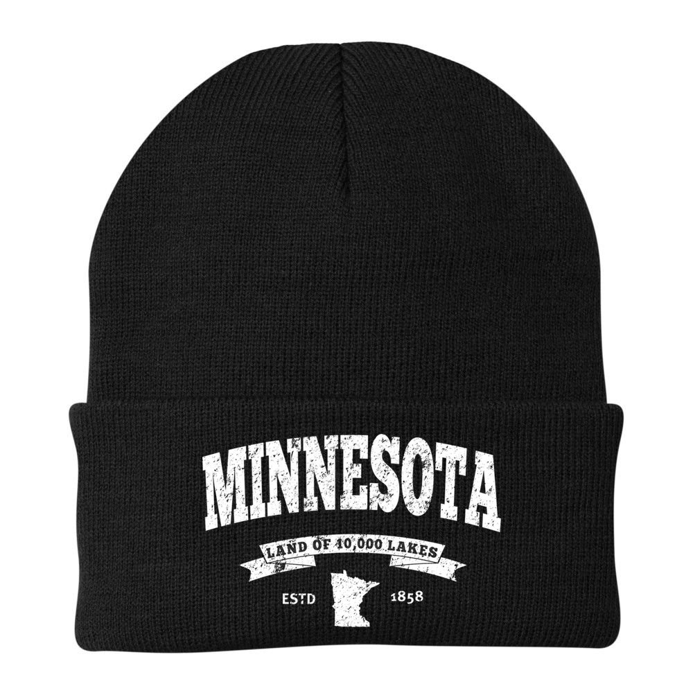Minnesota Cute Gift Vintage Minnesota Gift Retro Mn Beanie
