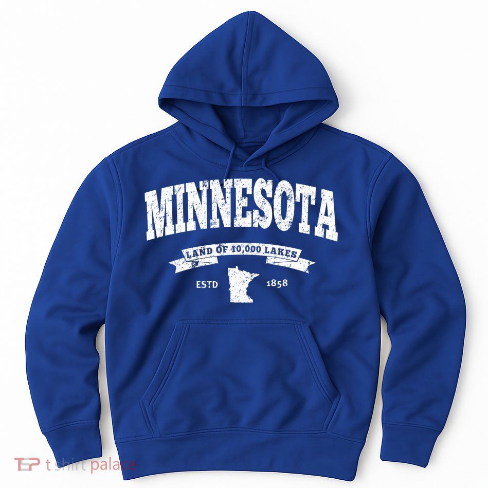 Minnesota Cute Gift Vintage Minnesota Gift Retro Mn Hoodie