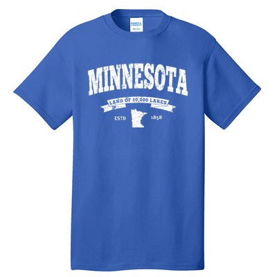 Minnesota Cute Gift Vintage Minnesota Gift Retro Mn Tall T-Shirt