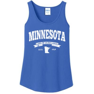 Minnesota Cute Gift Vintage Minnesota Gift Retro Mn Ladies Essential Tank