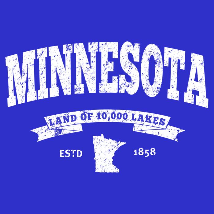 Minnesota Cute Gift Vintage Minnesota Gift Retro Mn Kids Hoodie