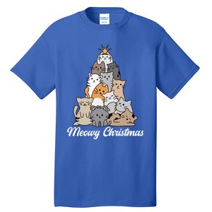 Meowy Christmas Gift Tall T-Shirt