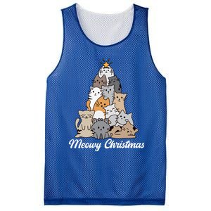 Meowy Christmas Gift Mesh Reversible Basketball Jersey Tank