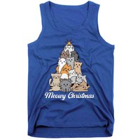 Meowy Christmas Gift Tank Top