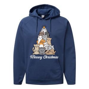 Meowy Christmas Gift Performance Fleece Hoodie