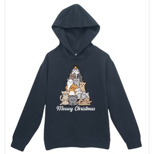 Meowy Christmas Gift Urban Pullover Hoodie