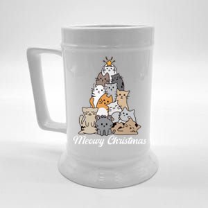 Meowy Christmas Gift Beer Stein