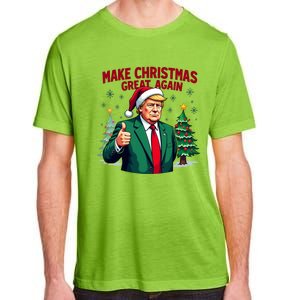 Make Christmas Great Again Funny Santa Trump Santa Hat Gift Adult ChromaSoft Performance T-Shirt