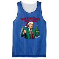 Make Christmas Great Again Funny Santa Trump Santa Hat Gift Mesh Reversible Basketball Jersey Tank