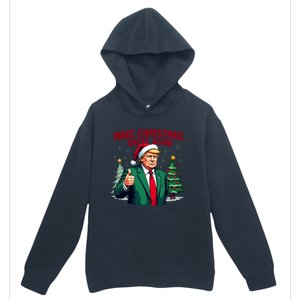 Make Christmas Great Again Funny Santa Trump Santa Hat Gift Urban Pullover Hoodie