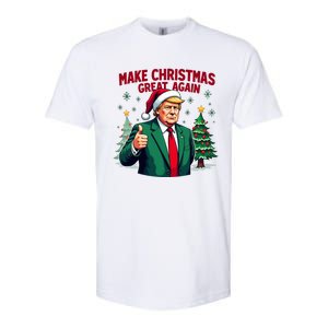 Make Christmas Great Again Funny Santa Trump Santa Hat Gift Softstyle CVC T-Shirt