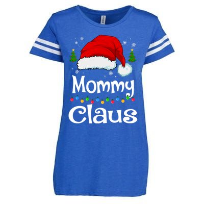 Mommy Claus Gift Christmas Pajama Family Matching Xmas Meaningful Gift Enza Ladies Jersey Football T-Shirt