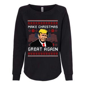 Make Christmas Great Again Trump Ugly Christmas Gift Womens California Wash Sweatshirt