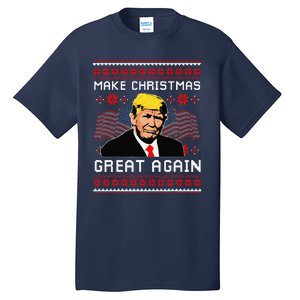 Make Christmas Great Again Trump Ugly Christmas Gift Tall T-Shirt