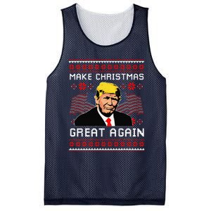 Make Christmas Great Again Trump Ugly Christmas Gift Mesh Reversible Basketball Jersey Tank