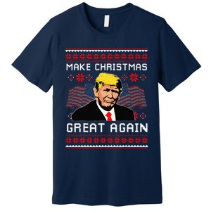 Make Christmas Great Again Trump Ugly Christmas Gift Premium T-Shirt