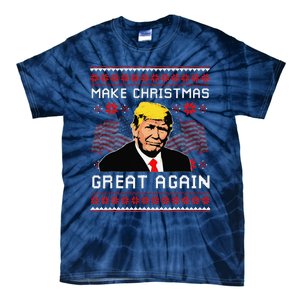 Make Christmas Great Again Trump Ugly Christmas Gift Tie-Dye T-Shirt