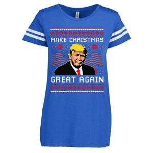 Make Christmas Great Again Trump Ugly Christmas Gift Enza Ladies Jersey Football T-Shirt