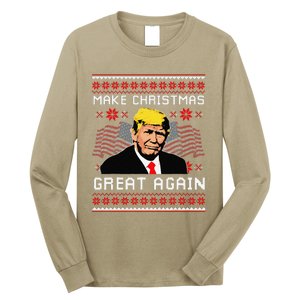 Make Christmas Great Again Trump Ugly Christmas Gift Long Sleeve Shirt