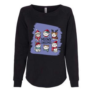 Meowy Christmas Gift Womens California Wash Sweatshirt