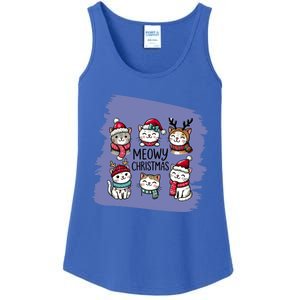 Meowy Christmas Gift Ladies Essential Tank