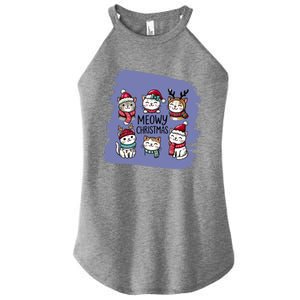 Meowy Christmas Gift Women's Perfect Tri Rocker Tank