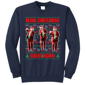 Make Christmas Great Again Trump Pajamas Ugly (13) Sweatshirt