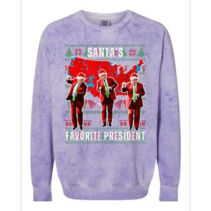 Make Christmas Great Again Trump Pajamas Ugly Colorblast Crewneck Sweatshirt