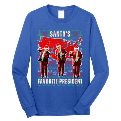 Make Christmas Great Again Trump Pajamas Ugly Long Sleeve Shirt