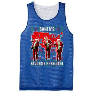 Make Christmas Great Again Trump Pajamas Ugly Mesh Reversible Basketball Jersey Tank