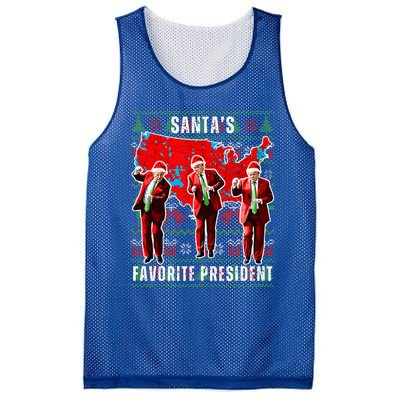 Make Christmas Great Again Trump Pajamas Ugly Mesh Reversible Basketball Jersey Tank