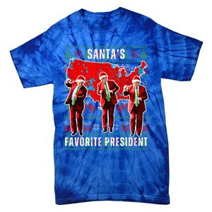 Make Christmas Great Again Trump Pajamas Ugly Tie-Dye T-Shirt