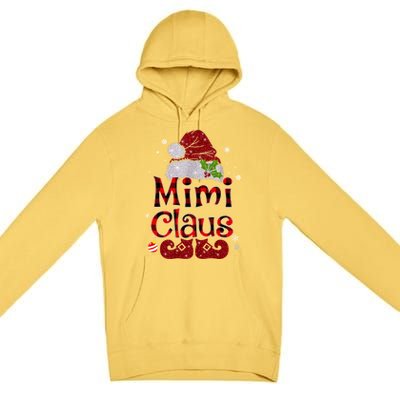 Mimi Claus Gift Christmas Pajama Family Matching Xmas Meaningful Gift Premium Pullover Hoodie