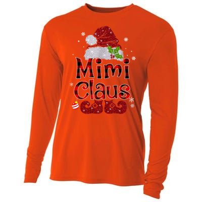 Mimi Claus Gift Christmas Pajama Family Matching Xmas Meaningful Gift Cooling Performance Long Sleeve Crew