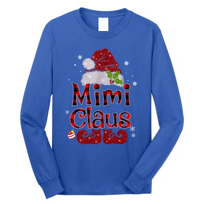 Mimi Claus Gift Christmas Pajama Family Matching Xmas Meaningful Gift Long Sleeve Shirt