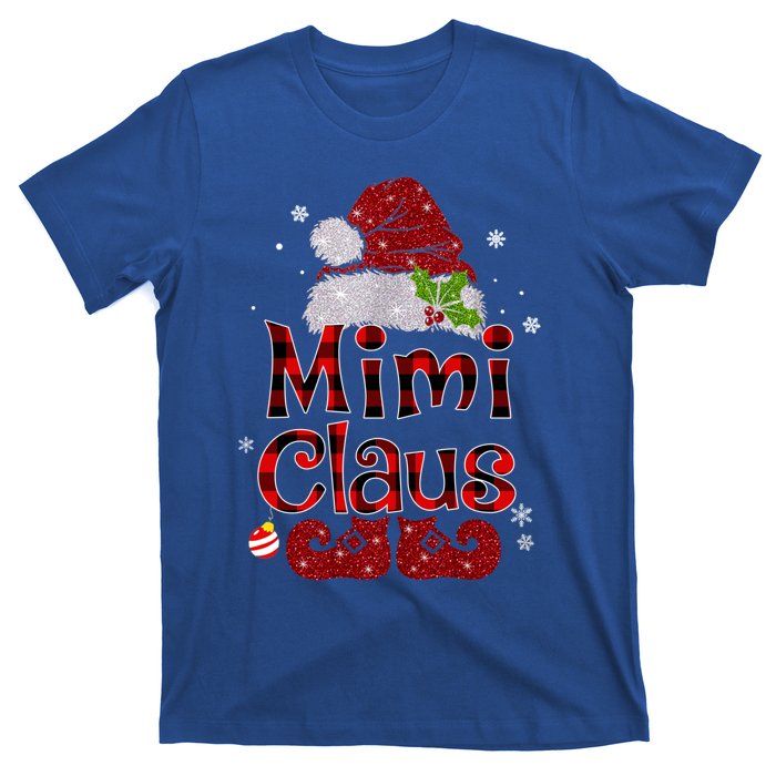 Mimi Claus Gift Christmas Pajama Family Matching Xmas Meaningful Gift T-Shirt