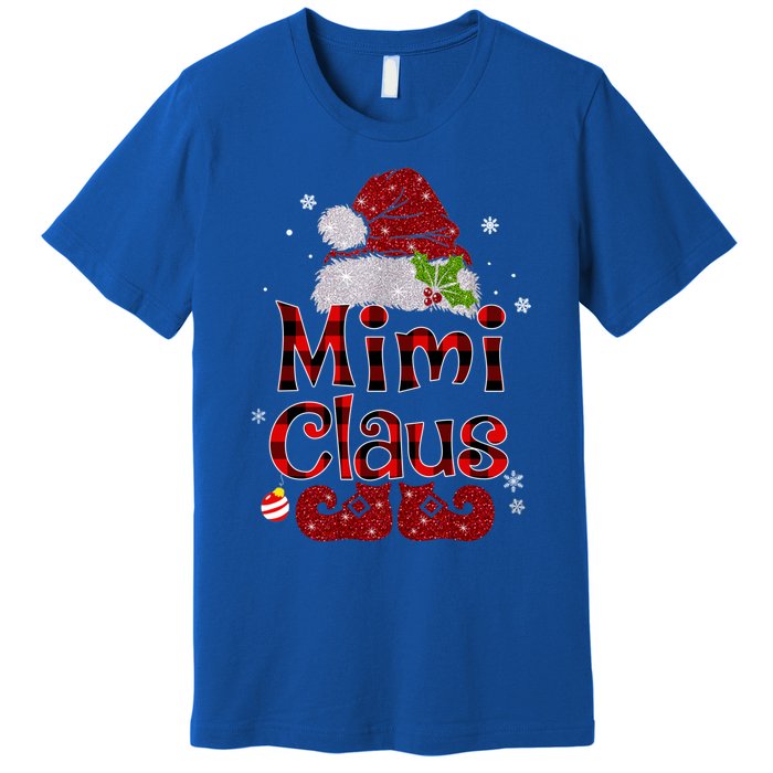 Mimi Claus Gift Christmas Pajama Family Matching Xmas Meaningful Gift Premium T-Shirt