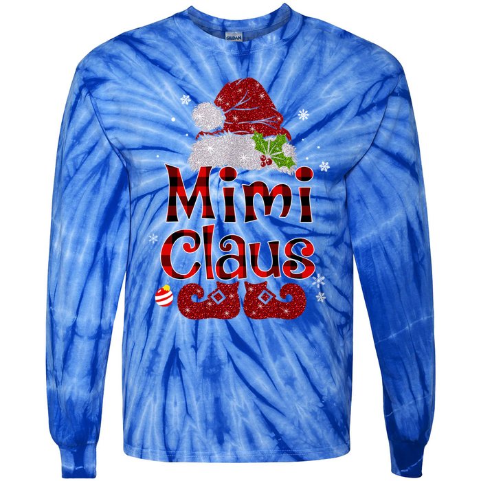 Mimi Claus Gift Christmas Pajama Family Matching Xmas Meaningful Gift Tie-Dye Long Sleeve Shirt