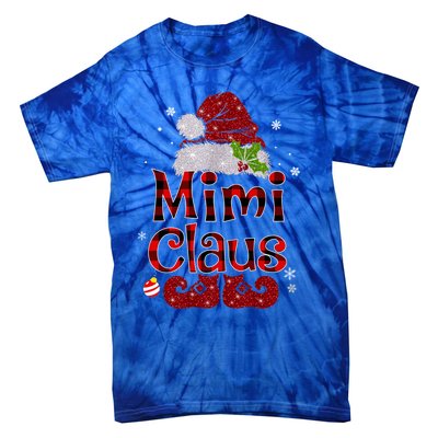 Mimi Claus Gift Christmas Pajama Family Matching Xmas Meaningful Gift Tie-Dye T-Shirt